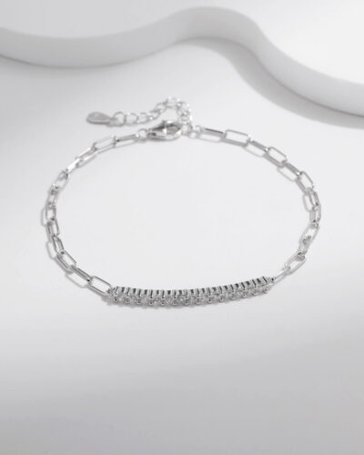 Moissanite Bracelet Linked Chain Design Wholesale