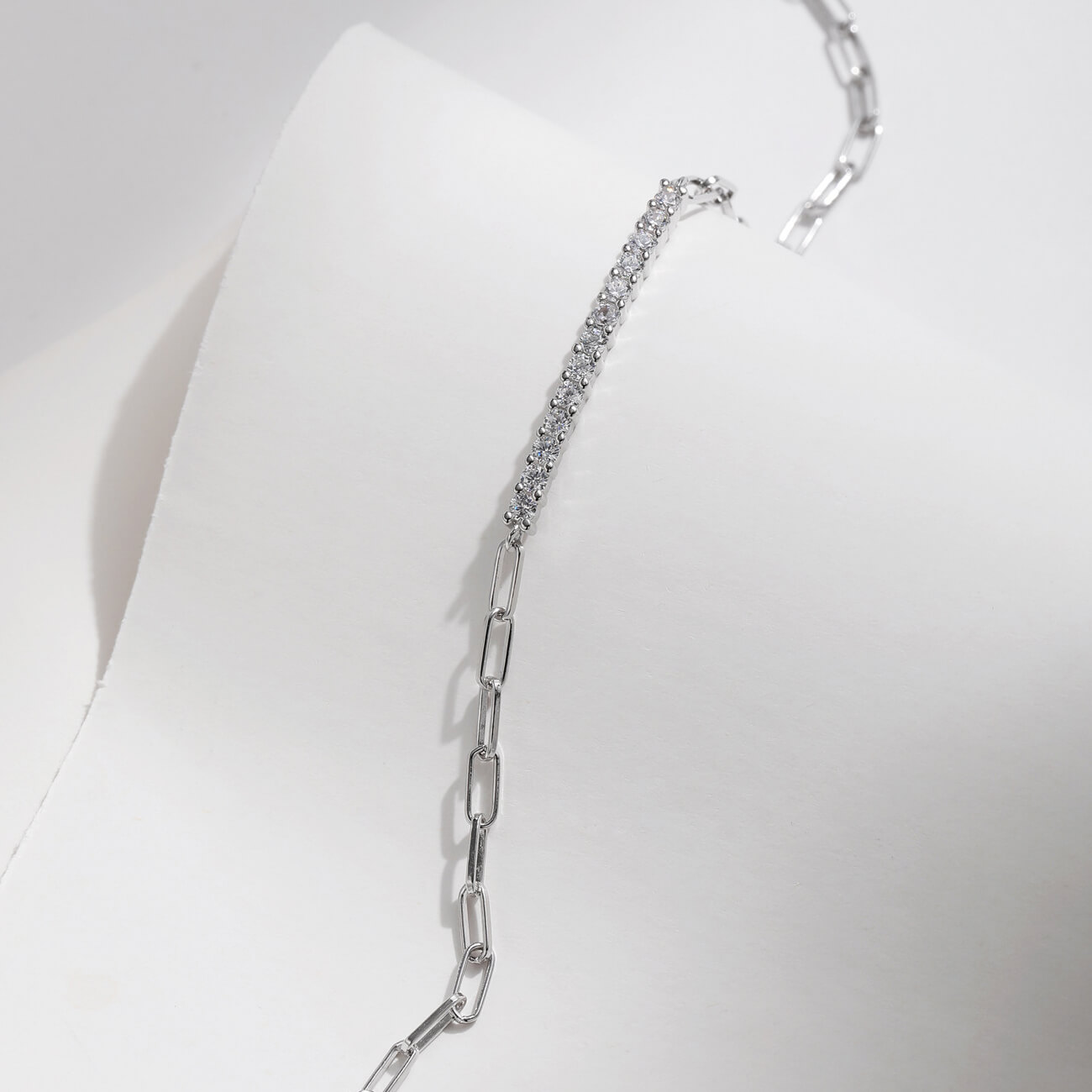 Moissanite Bracelet Linked Chain Design Wholesale - Görüntü 5