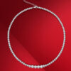 Moissanite Choker Necklace with 925 Sterling Silver