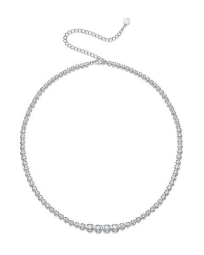 Moissanite Choker Necklace with 925 Sterling Silver