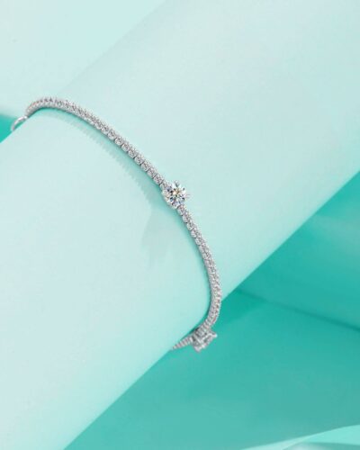Alternatief beeld van Moissanite Diamond Bracelet with 925 Sterling Silver
