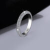 Moissanite Eternity Ring with 925 Sterling Silver Wholesale