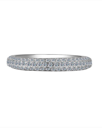 Moissanite Eternity Ring with 925 Sterling Silver Wholesale