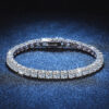 Moissanite Tennis Bracelet with 925 Sterling Silver