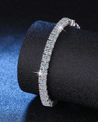 Moissanite Tennis Bracelet with 925 Sterling Silver