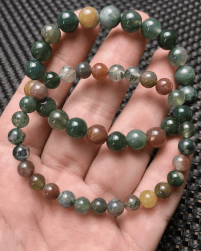 Cheap Moss Agate Crystal Bracelet with Natural Stone Wholesale
