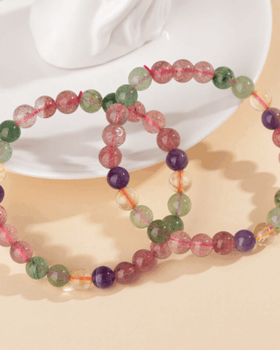 Multi-Color Strawberry Crystal Bracelet for Women Wholesale