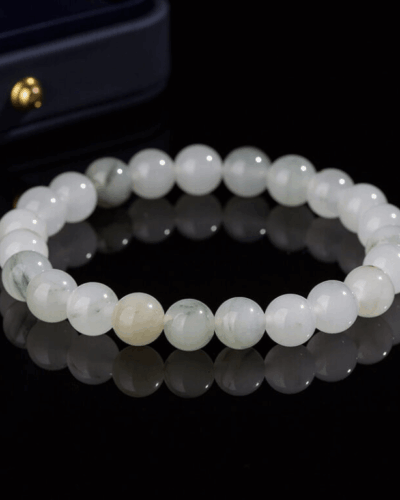 Stackable Healing Ice Jade Bracelet for Women