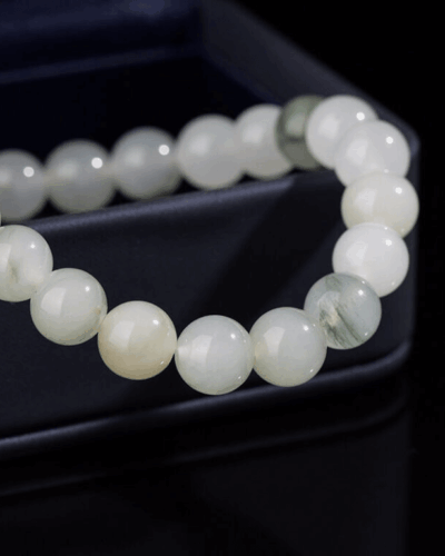 Stackable Healing Ice Jade Bracelet for Women