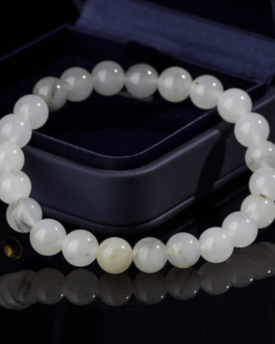 Stackable Healing Ice Jade Bracelet for Women