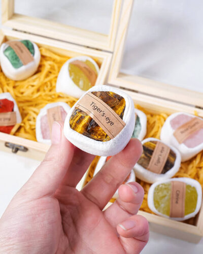 Alternatief beeld van Natural Raw Stone Mineral Specimen Set