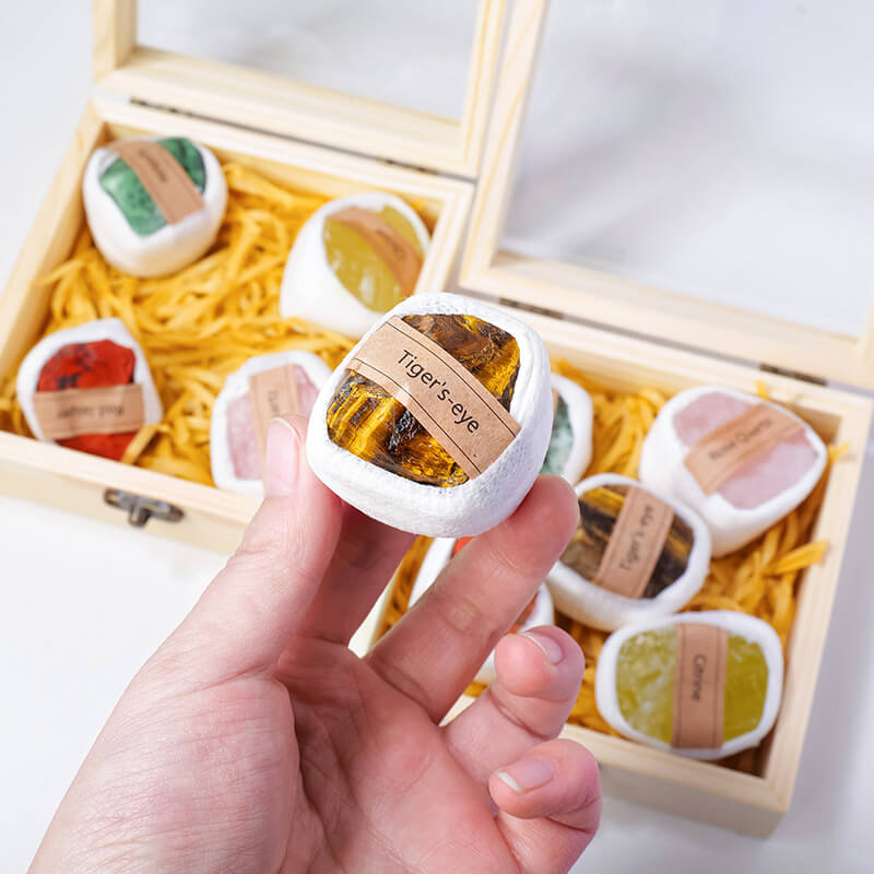 Alternative view of Natural Raw Stone Mineral Specimen Set