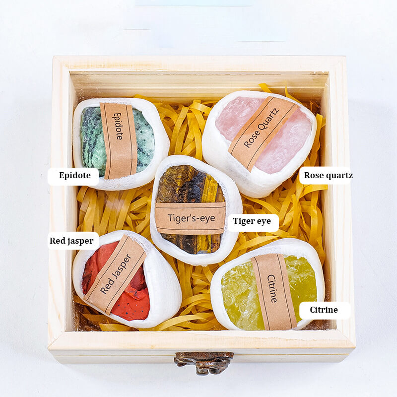 Natural Raw Stone Mineral Specimen Set - Görüntü 3