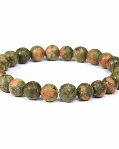 Natural Unakite Crystal Bracelet 8mm for Men and Women Wholesale