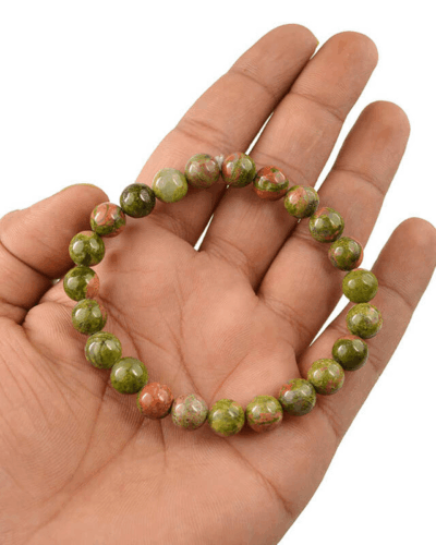 Natural Unakite Crystal Bracelet 8mm for Men and Women Wholesale
