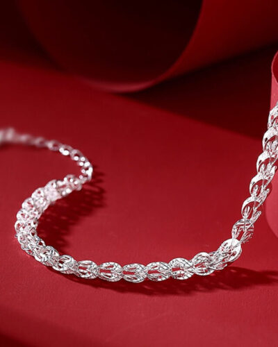 Alternative view of Niche Phoenix Tail 925 Sterling Silver Minimalist Bracelet