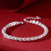 Niche Phoenix Tail 925 Sterling Silver Minimalist Bracelet SHOW