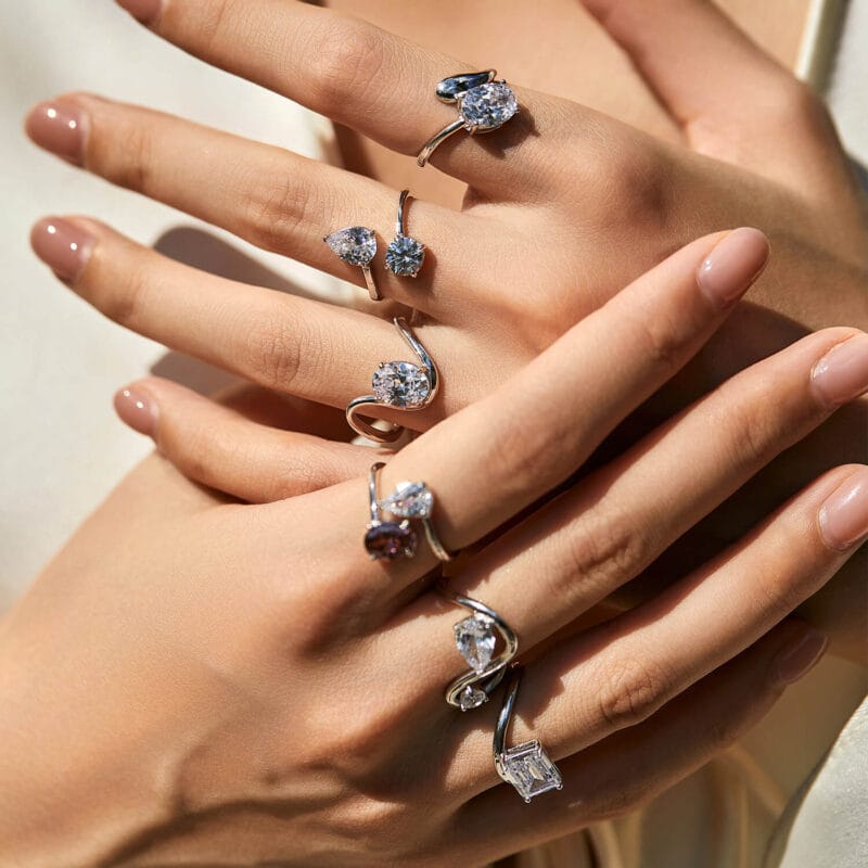 Niche Style 925 Sterling Silver Cubic Zirconia Ring 5