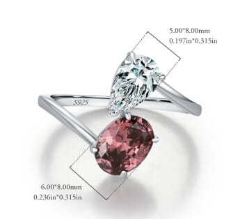Niche Style 925 Sterling Silver Cubic Zirconia Ring size 4