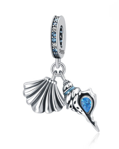 Ocean Theme 925 Sterling Silver Seashell Pendant Wholesale L