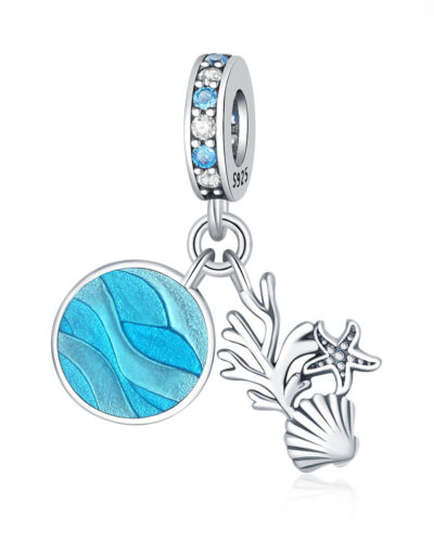 Ocean Theme 925 Sterling Silver Seashell Pendant Wholesale A
