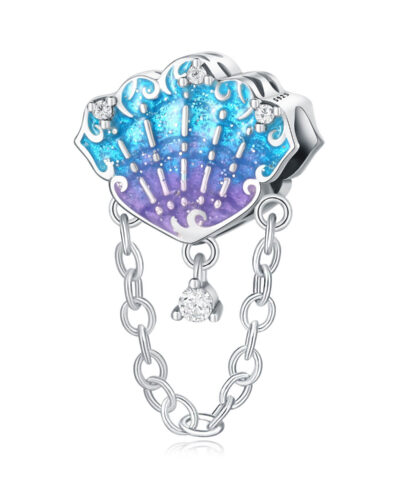Ocean Theme 925 Sterling Silver Seashell Pendant Wholesale F
