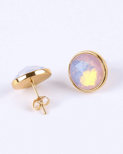 18K Gold Plated Crystal Stud Earrings Stainless Steel Earrings Bulk