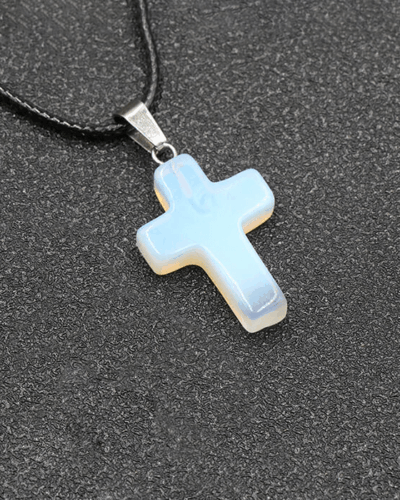 2cm Large Crystal Cross Necklace Unisex Wholesale