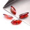 Orange-Red Marquise Cut Moissanite Loose Stones