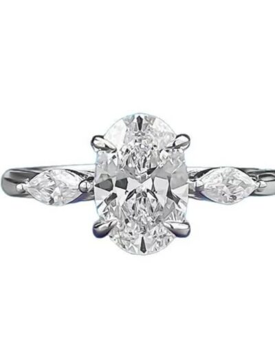Oval Moissanite Engagement Ring Bulk