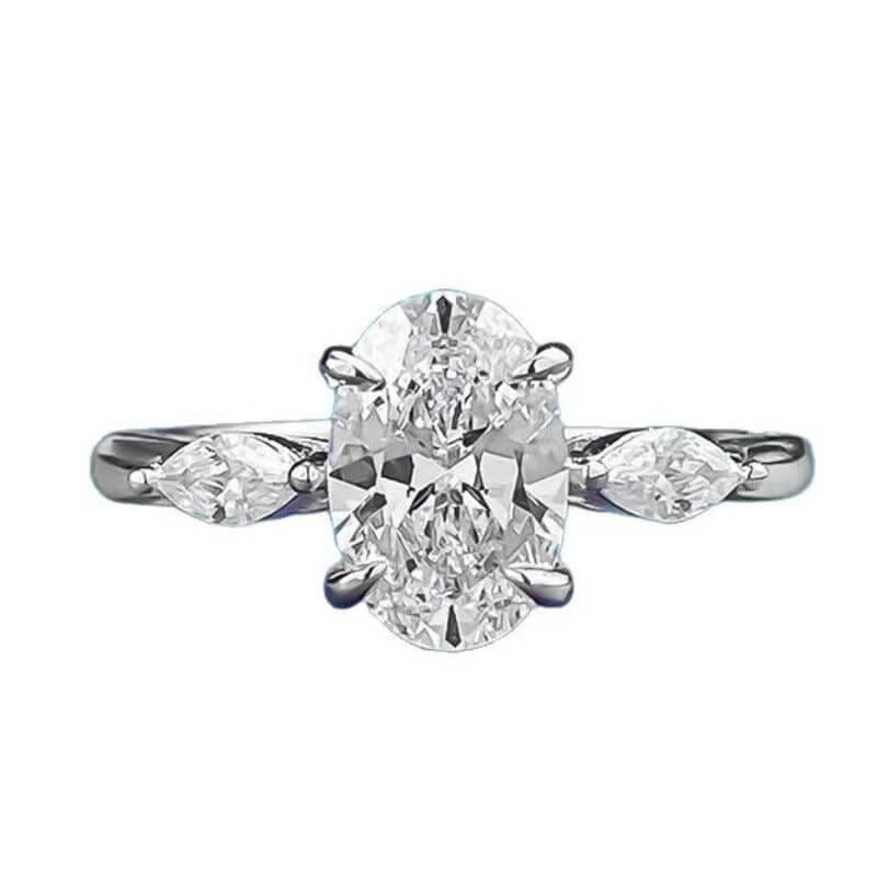 Oval Moissanite Engagement Ring Bulk