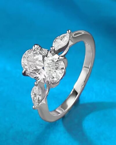 Oval Moissanite Engagement Ring Bulk