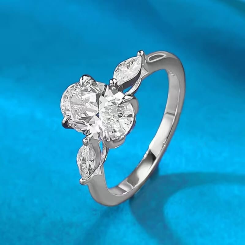 Oval Moissanite Engagement Ring Bulk