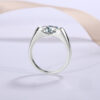 Oval Moissanite Ring with 925 Sterling Silver Wholesale