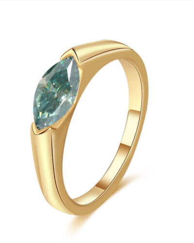 Oval Moissanite Ring with 925 Sterling Silver Wholesale