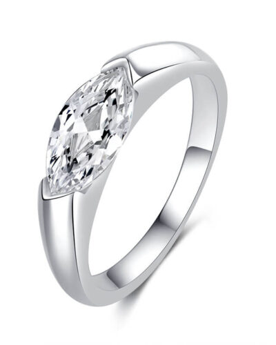 Oval Moissanite Ring with 925 Sterling Silver Wholesale