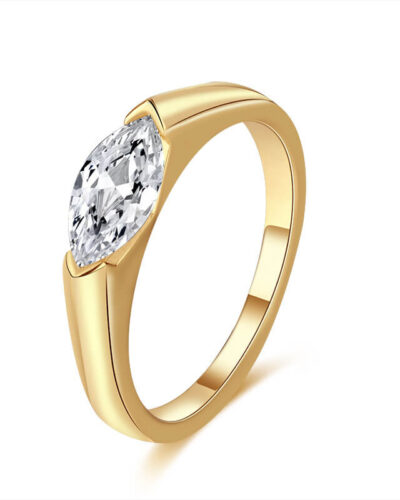 Oval Moissanite Ring with 925 Sterling Silver Wholesale