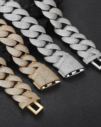 Premium Big 24mm Cuban Link Chain with Diamond CZ Bulk (2)