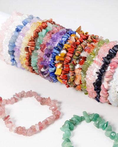 Irregular Healing Real Crystal Chip Bracelets Bulk
