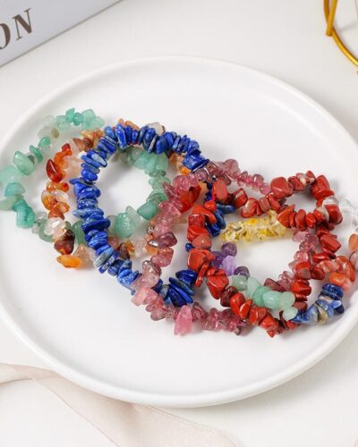 Irregular Healing Real Crystal Chip Bracelets Bulk