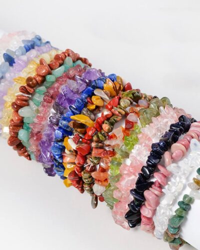 Irregular Healing Real Crystal Chip Bracelets Bulk