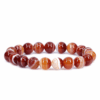 8MM Semi-Precious Gemstone Red Agate Crystal Bracelets Wholesale