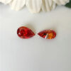 Red Pear Cut Moissanite Loose Stones Wholesale