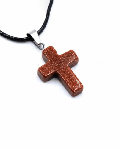 2cm Large Crystal Cross Necklace Unisex Wholesale