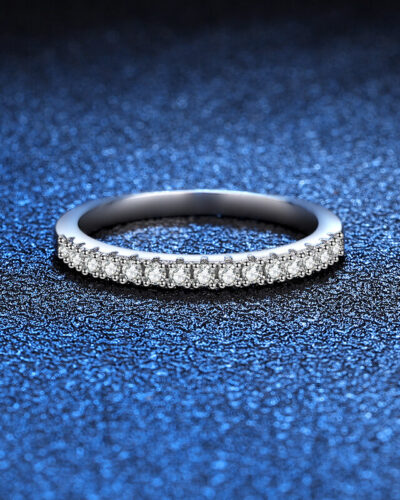 Rings with moissanite and 925 Sterling Silver