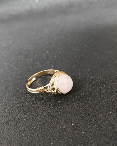 Genuine Black Agate Ring Simple Crystal Ring Wholesale