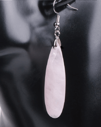 Flat Quartz Crystal Earrings with Drop Shape for Women Wholesale