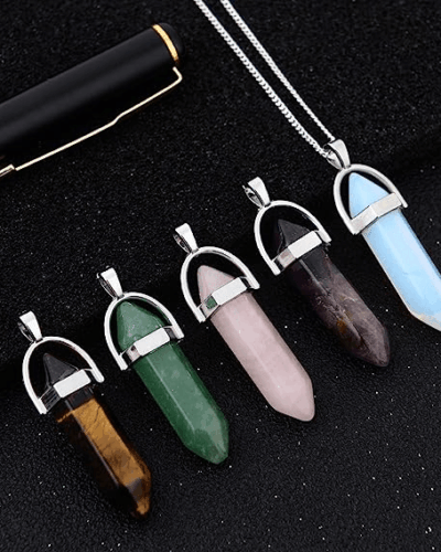 Rose Quartz Necklace Genuine Crystal Pendant for Women and Men Bulk