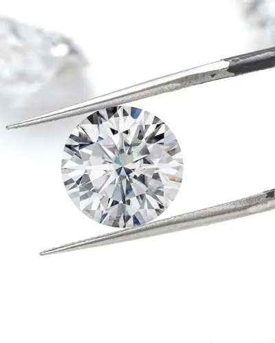 Alternatief beeld van Round Brilliant Cut Moissanite Bulk