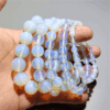 Round Opalite Bead Bracelet Healing Crystal Gemstone